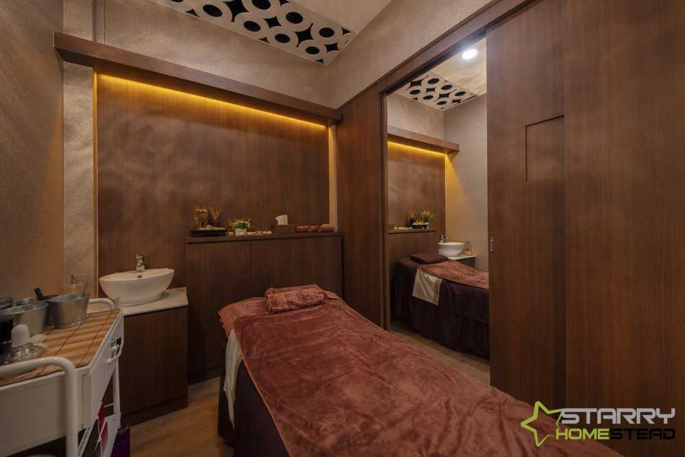 Asian Shopfront with Storage Cabinets and Day Bed