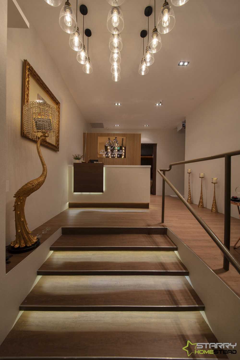 Asian Shopfront with Staircase and Artwork
