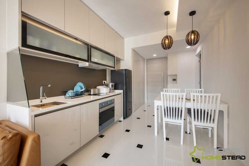 Scandinavian Kitchen with Dining Table and Dining Chairs