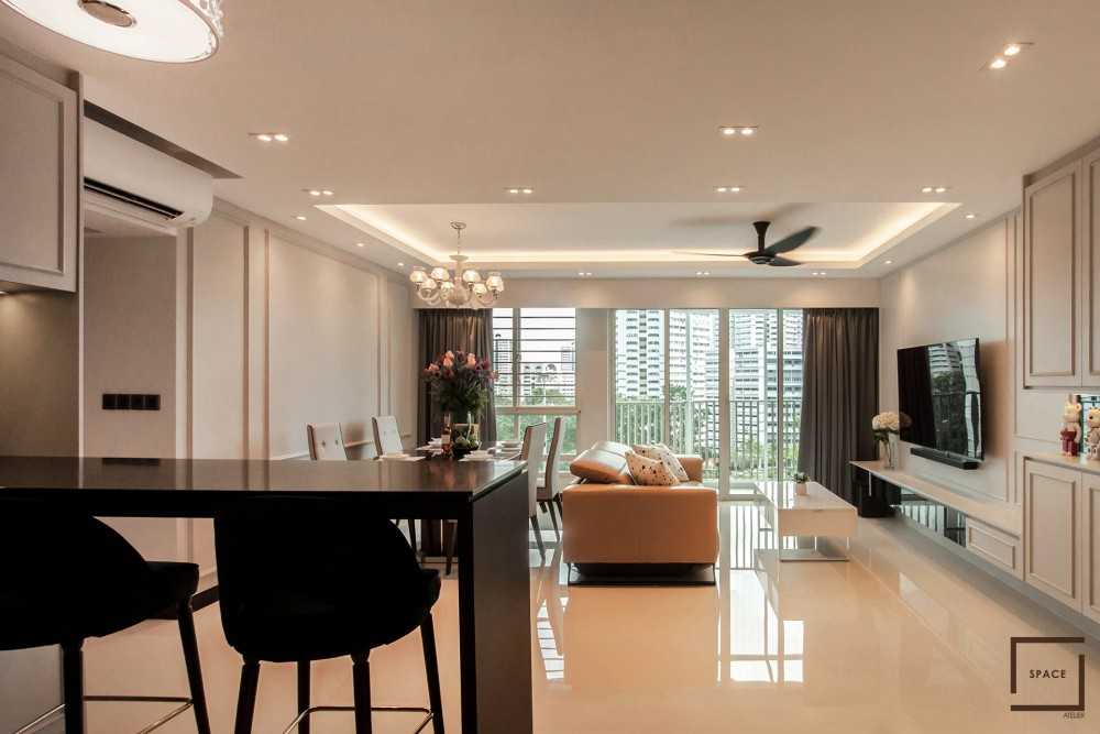 Modern Living Room with TV Console and Sofa