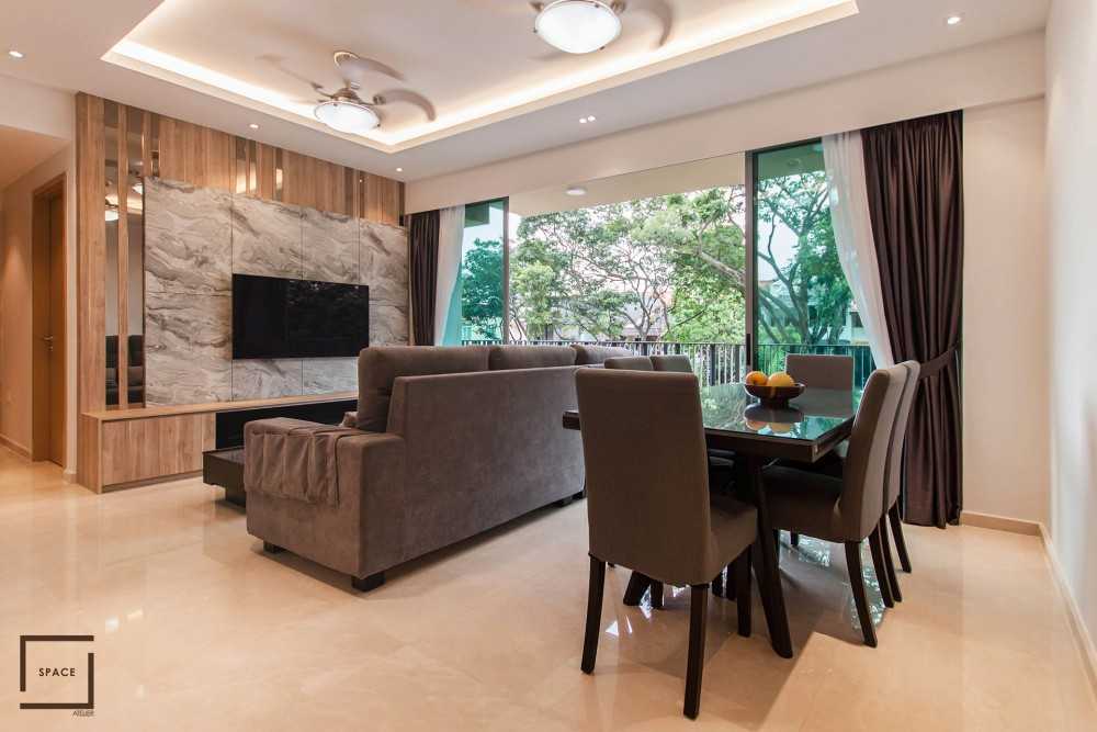 Modern Living Room with TV Console and Feature Wall