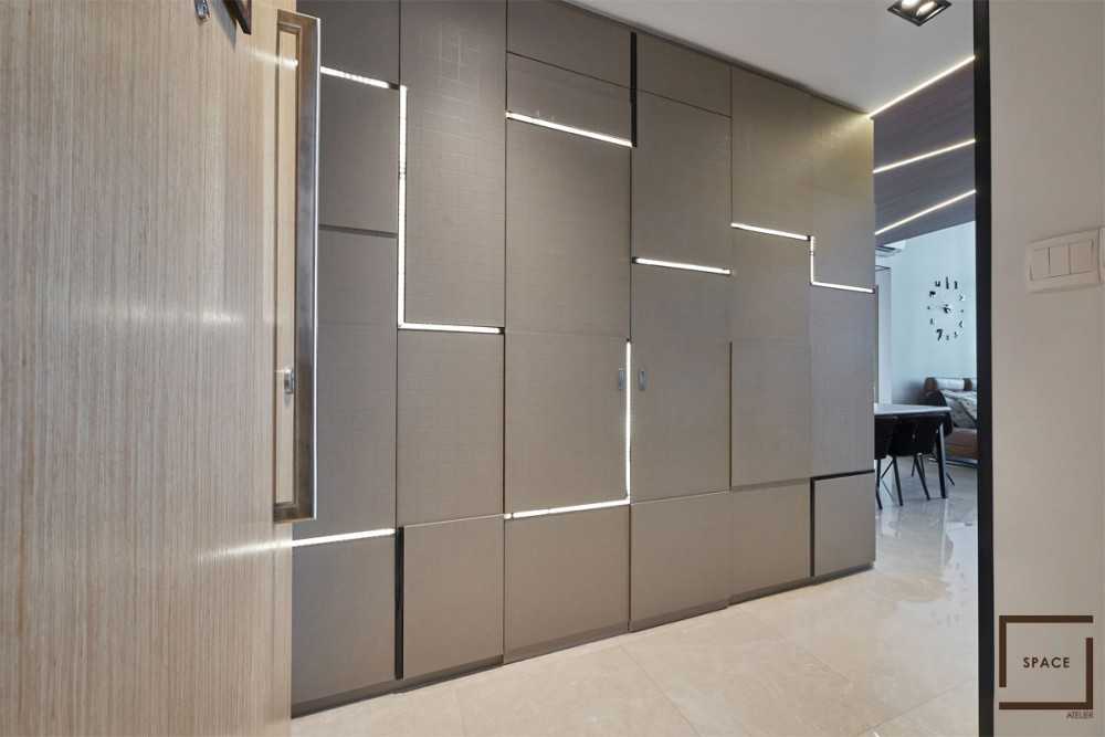 Industrial Entryway with Small Storage and Doors