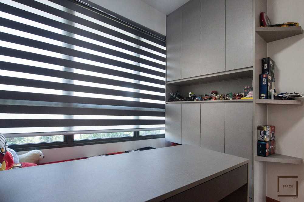 Contemporary Kids Room with Toys and Children's Storage
