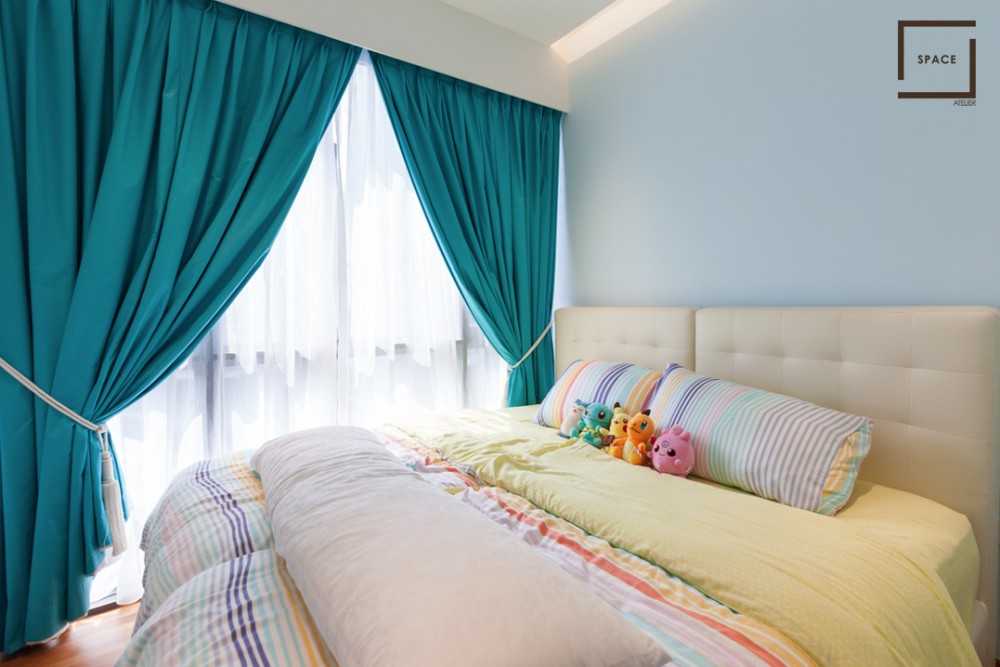 Modern Bedroom with Wardrobe and Blinds
