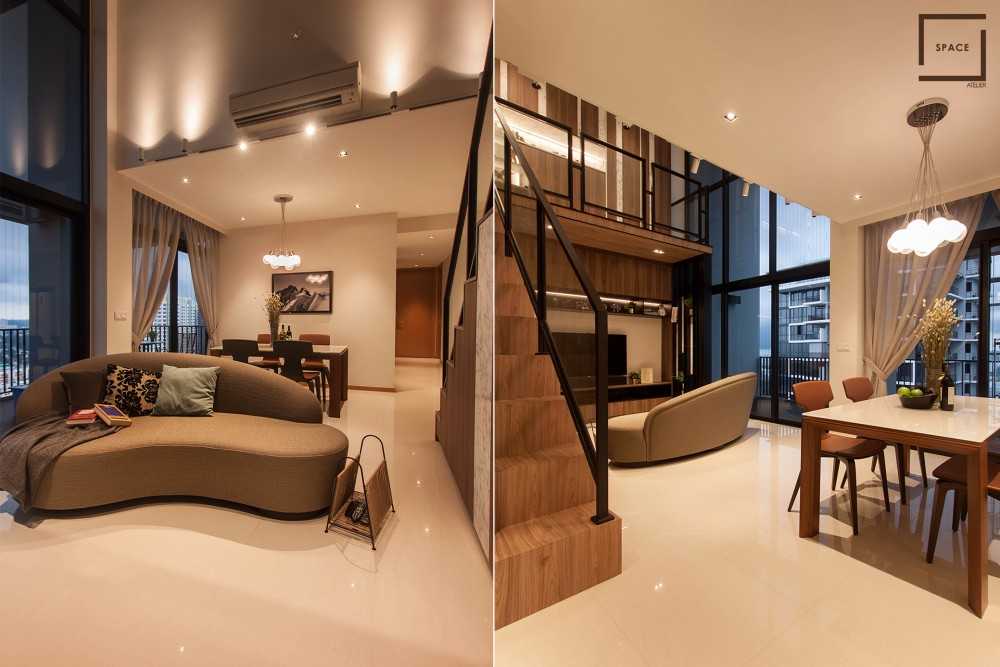 Modern Living Room with TV Console and Sofa