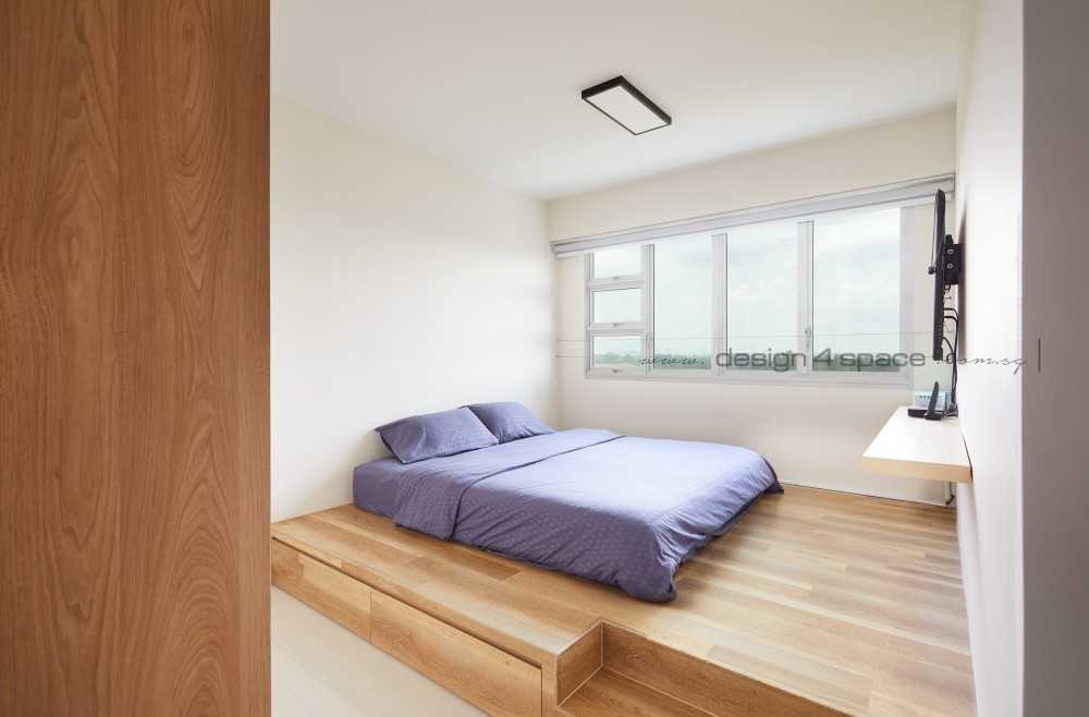 Contemporary Bedroom with Wardrobe and Sliding Wardrobe