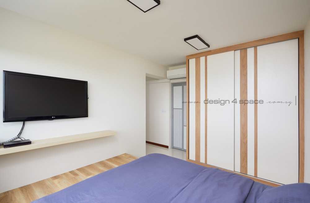 Contemporary Bedroom with Wardrobe and Built-in Bed