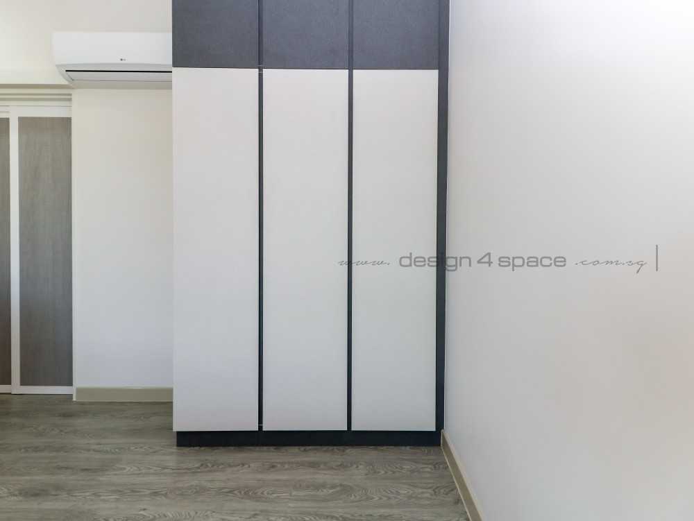 Contemporary Bedroom with Drop Light and Wardrobe