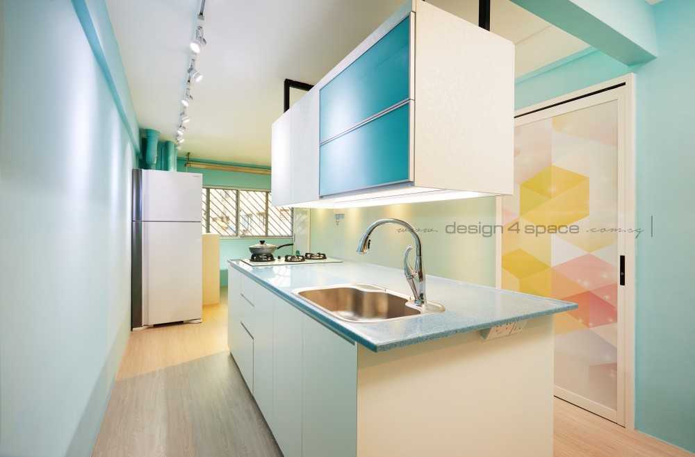 Contemporary Kitchen with Wood Flooring and Kitchen Backsplash