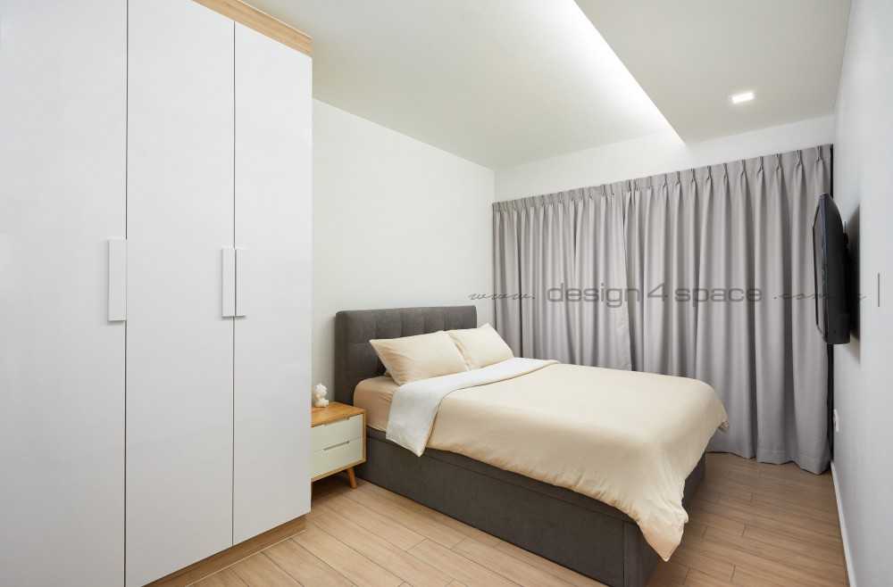 Scandinavian Bedroom with Cove Lighting and Wardrobe