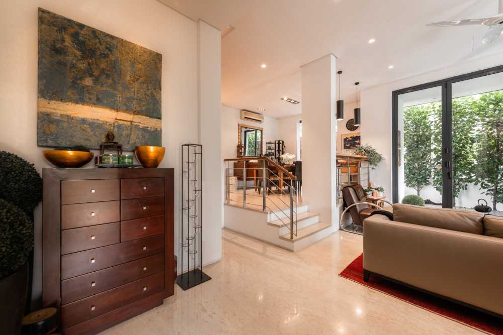 Scandinavian Living Room with Artwork and Sofa