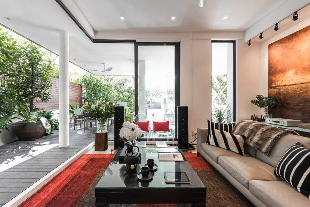 Scandinavian Living Room with Sofa and Coffee Table