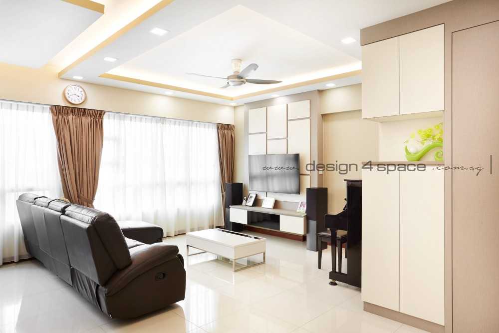 Modern Living Room with TV Console and Sofa