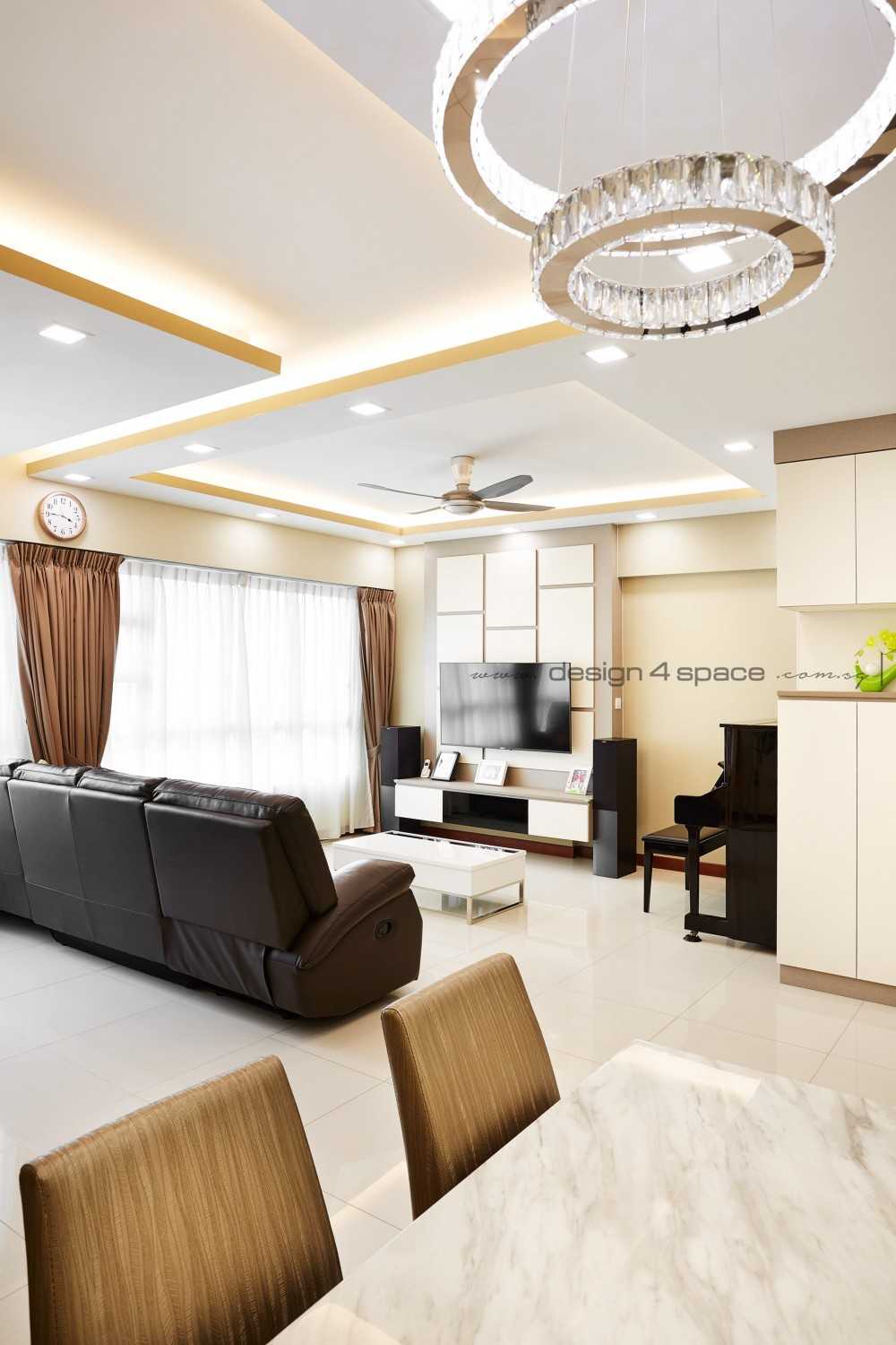 Modern Living Room with TV Console and Feature Wall