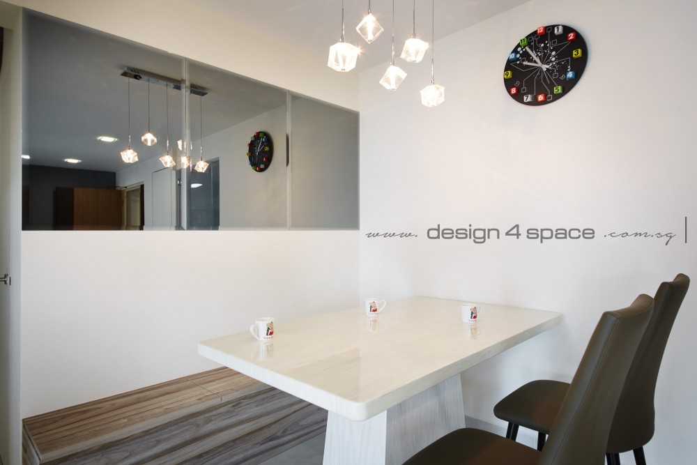 Minimalist Dining Room with Dining Table and Dining Chairs