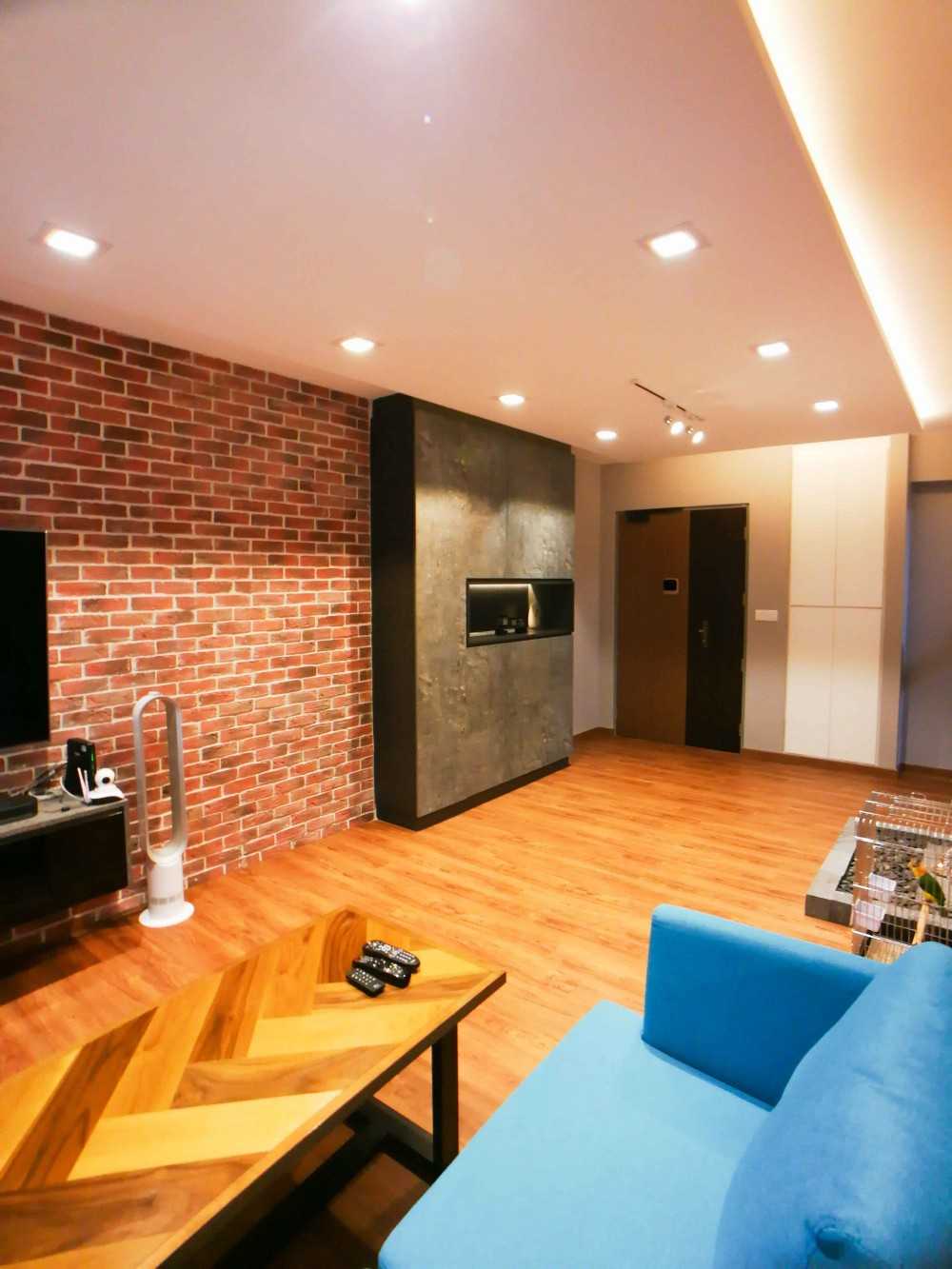 Transitional Entryway with Vinyl Flooring and Feature Wall