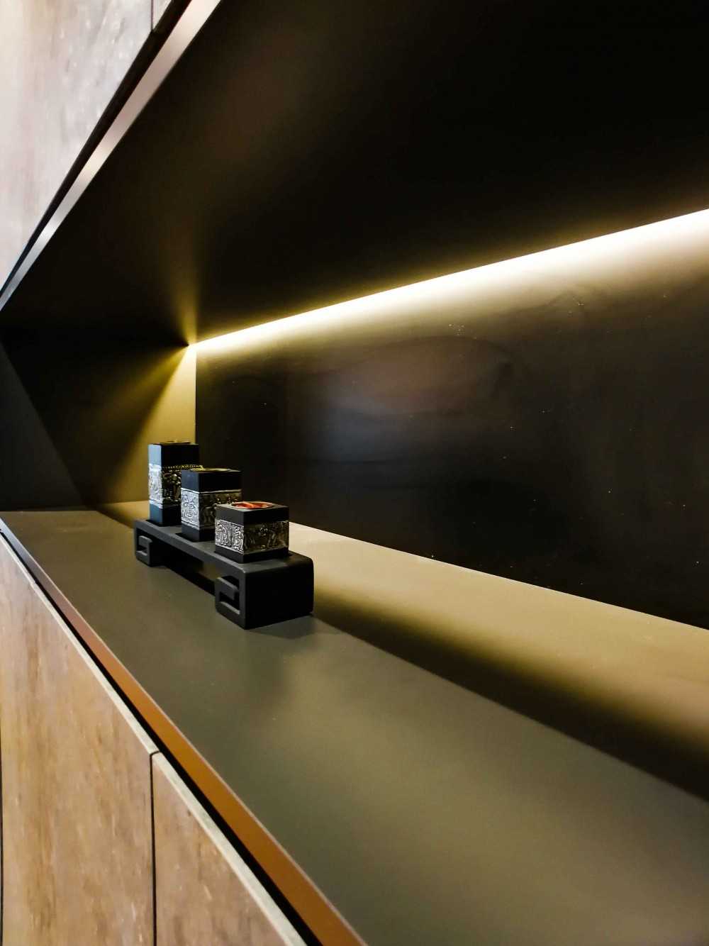Transitional Entryway with Cove Lighting and Shoe Cabinets