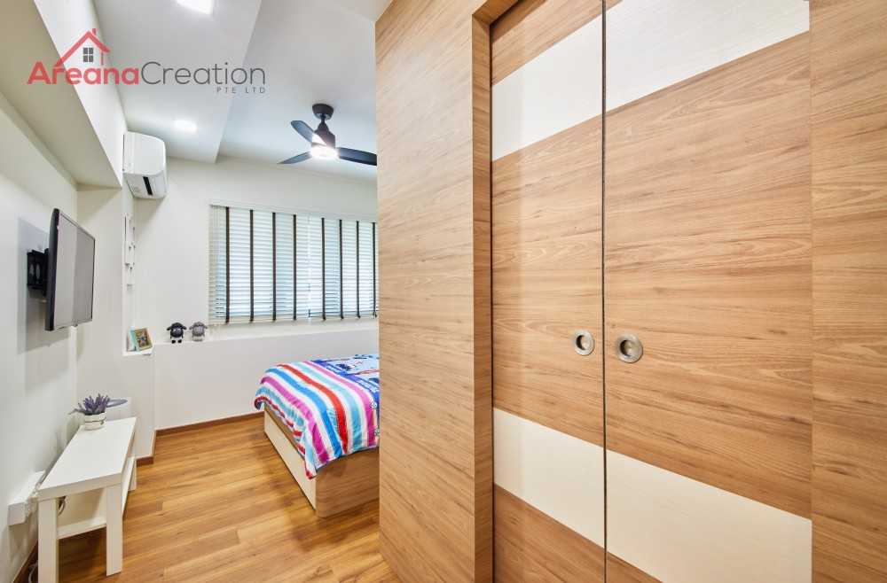 Scandinavian Bedroom with Wardrobe and Sliding Wardrobe