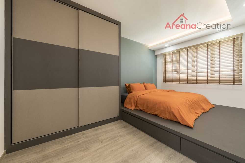 Contemporary Bedroom with Wardrobe and Sliding Wardrobe