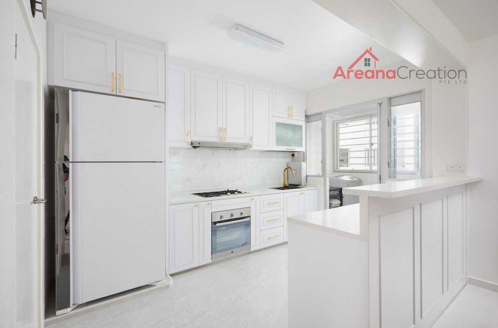 Modern Kitchen with Vinyl Flooring and Wood Flooring