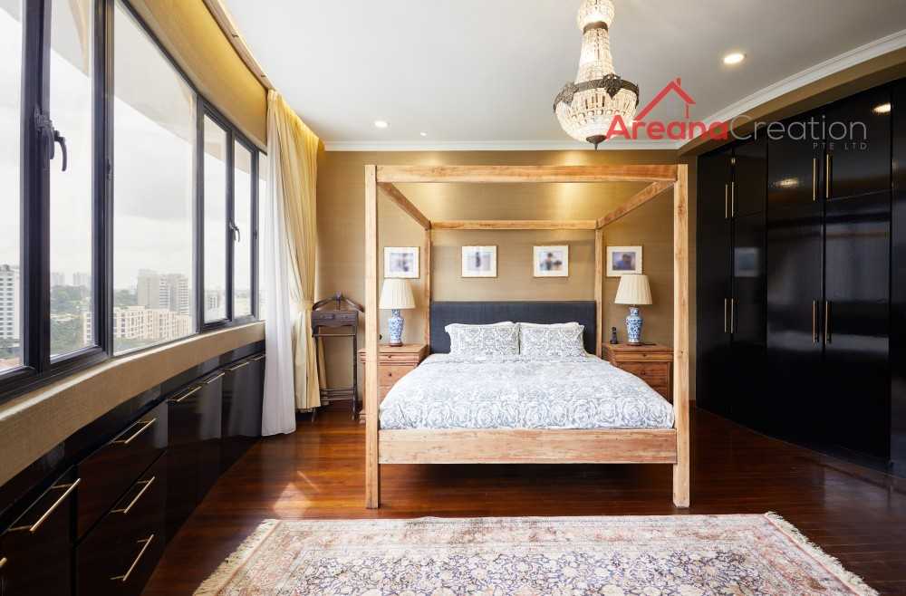 Vintage Bedroom with Vinyl Flooring and Wood Flooring