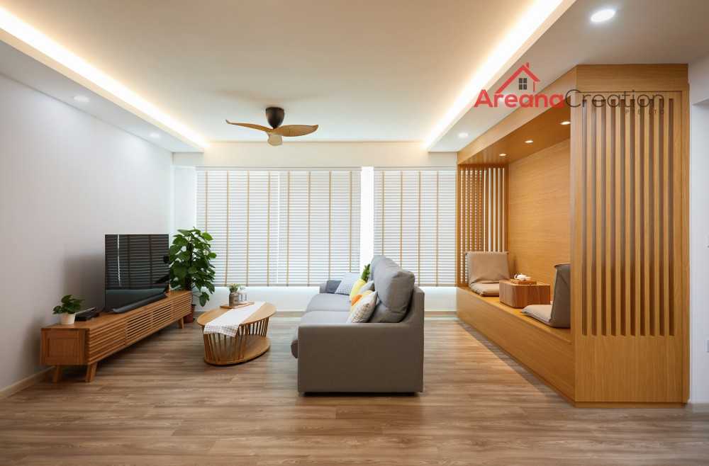 Contemporary Living Room with Sofa and TV