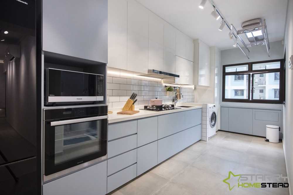 Scandinavian Kitchen with Kitchen Accessories and Kitchen Cabinets