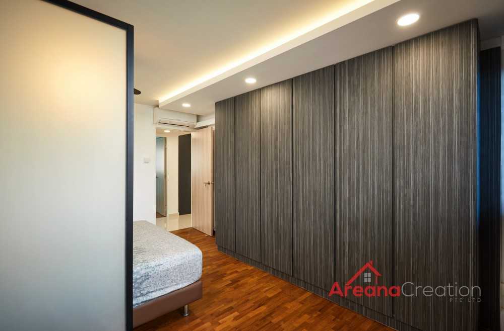 Contemporary Bedroom with Cove Lighting and Queen Bed