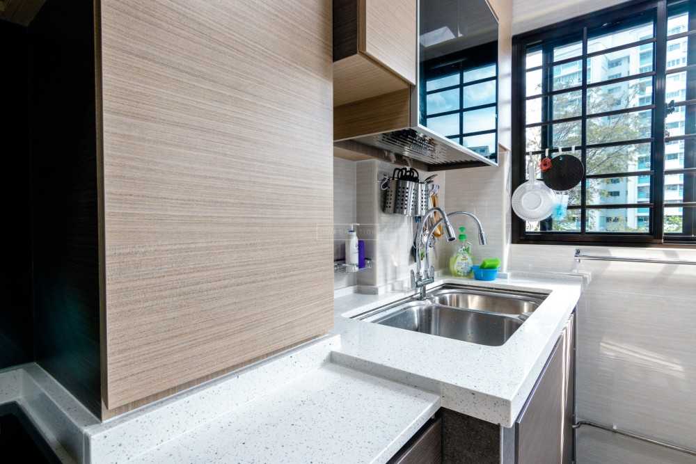 Modern Kitchen with Countertop and Cupboard