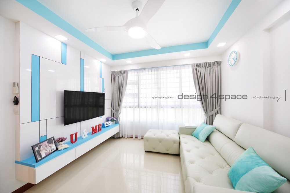Contemporary Living Room with Vinyl Flooring and Wood Flooring