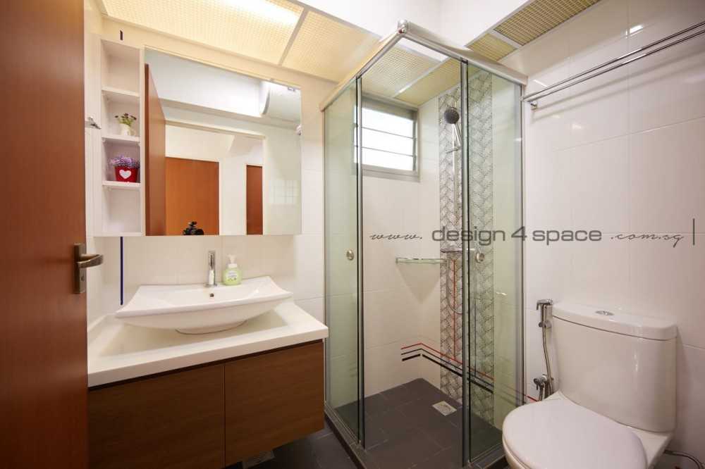 Minimalist Bathroom with Homogeneous Tiles and Granite Floor
