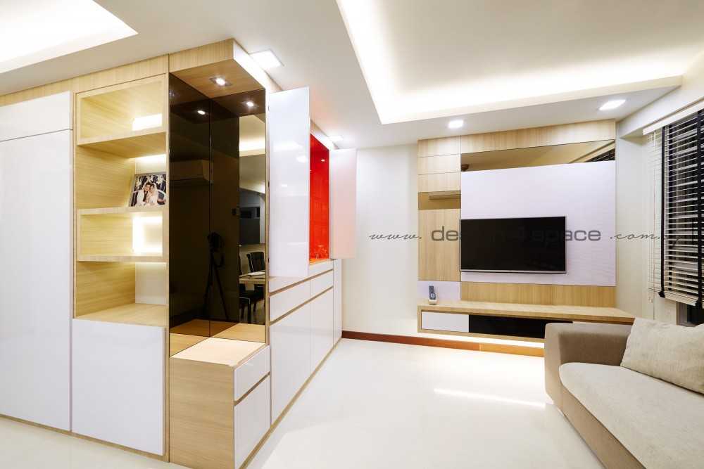 Contemporary Living Room with Sofa and Side Table