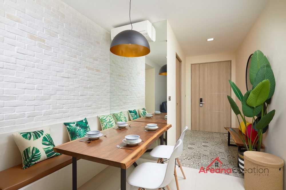 Modern Bedroom with Drop Ceiling and Wardrobe