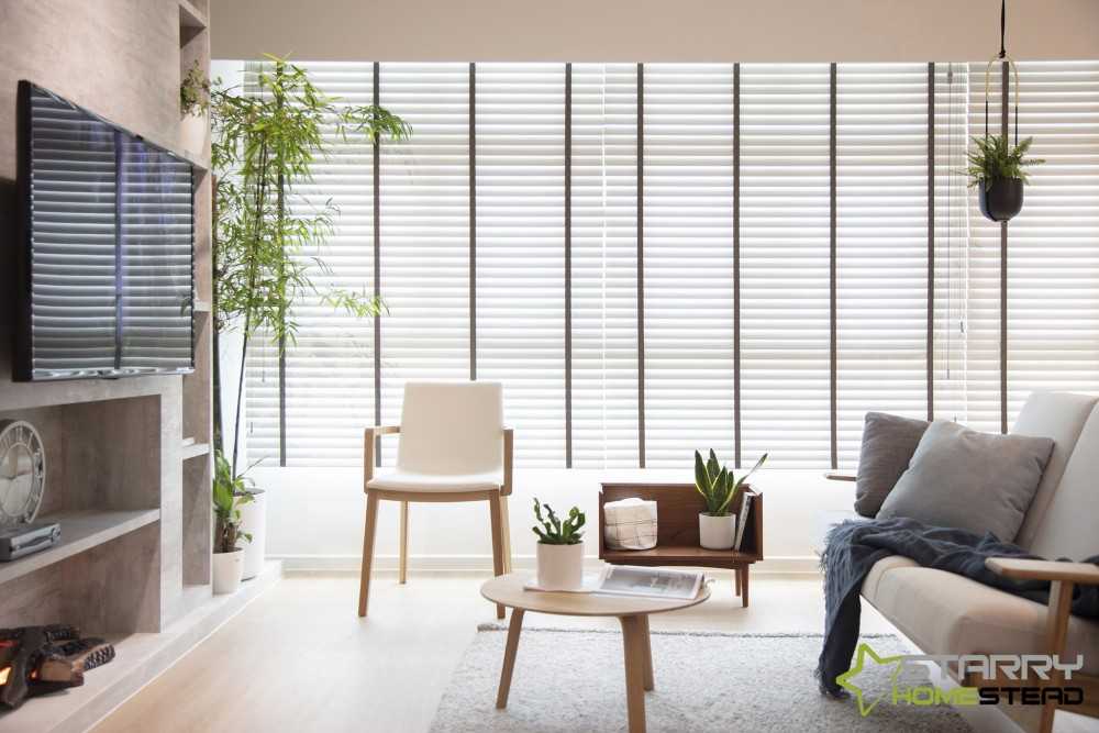 Country Living Room with TV Console and Sofa