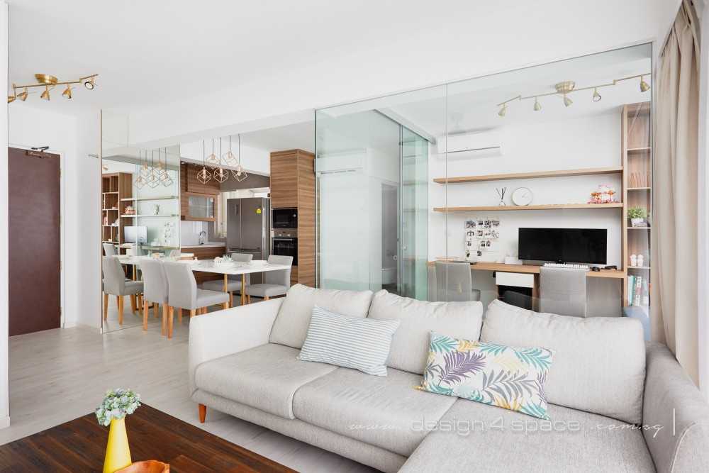 Modern Living Room with TV Console and Feature Wall