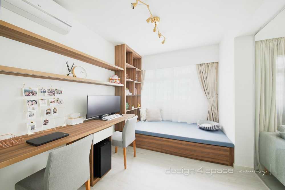 Modern Home Office with Desk and Storage Cabinets