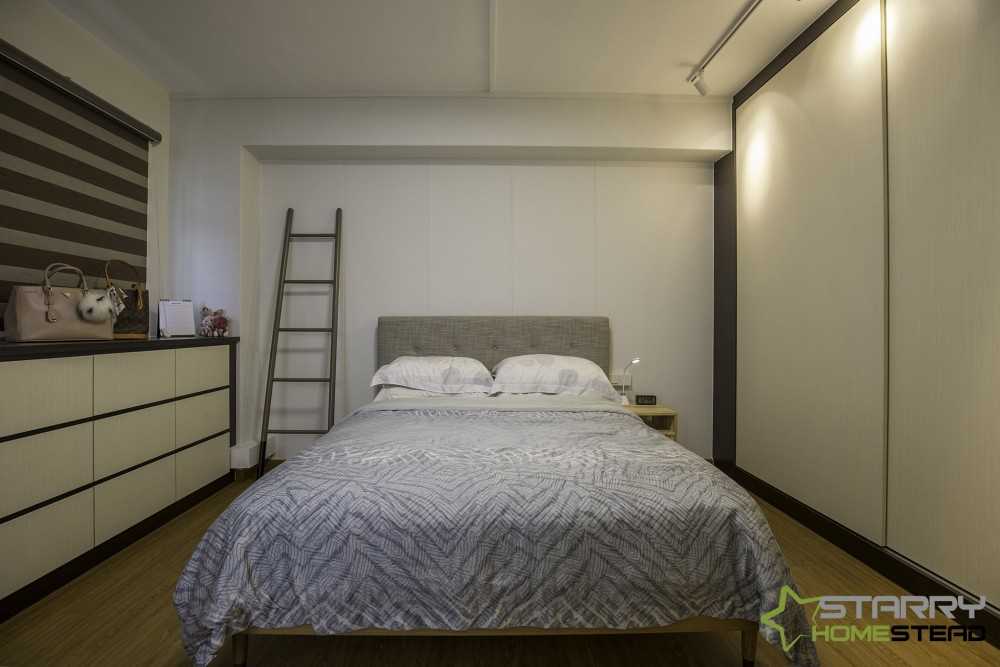 Scandinavian Bedroom with Wardrobe and Sliding Wardrobe