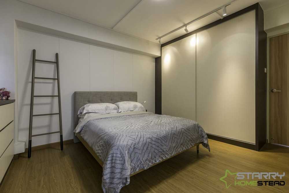 Scandinavian Bedroom with Wardrobe and Sliding Wardrobe