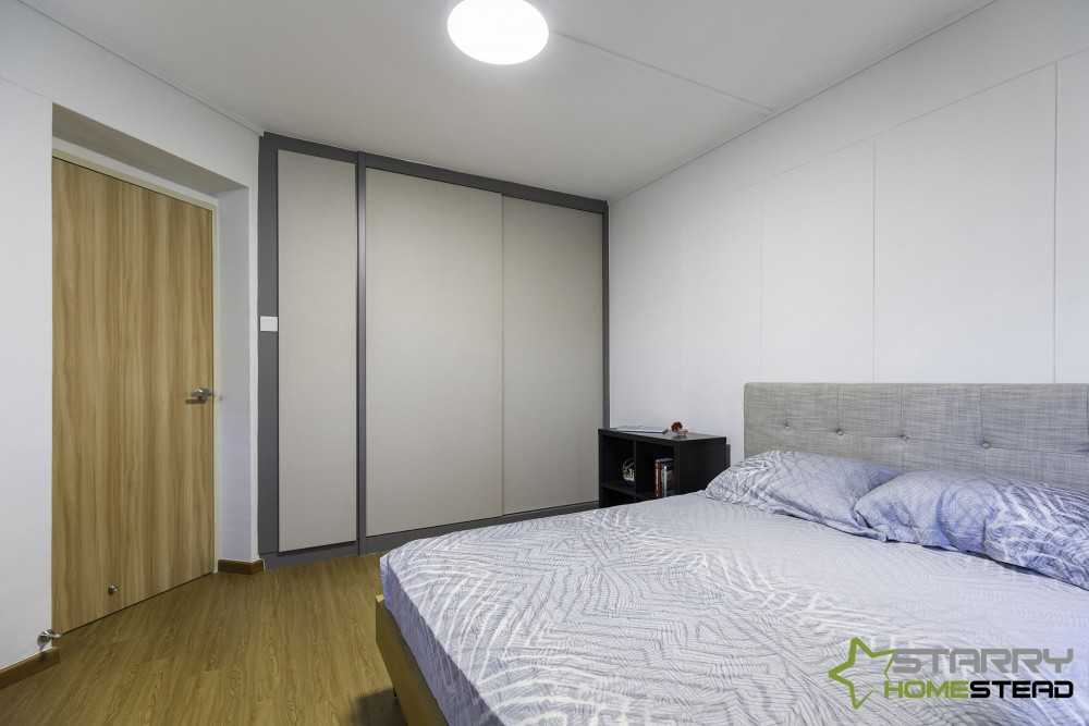 Scandinavian Bedroom with Wardrobe and Sliding Wardrobe