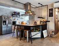 Transitional New 4-Room HDB by NID Design Group Pte Ltd