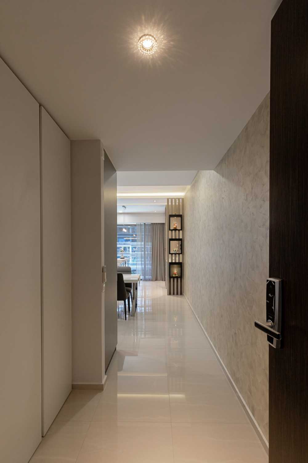 Contemporary Entryway with Storage Cabinets and Shoe Cabinets