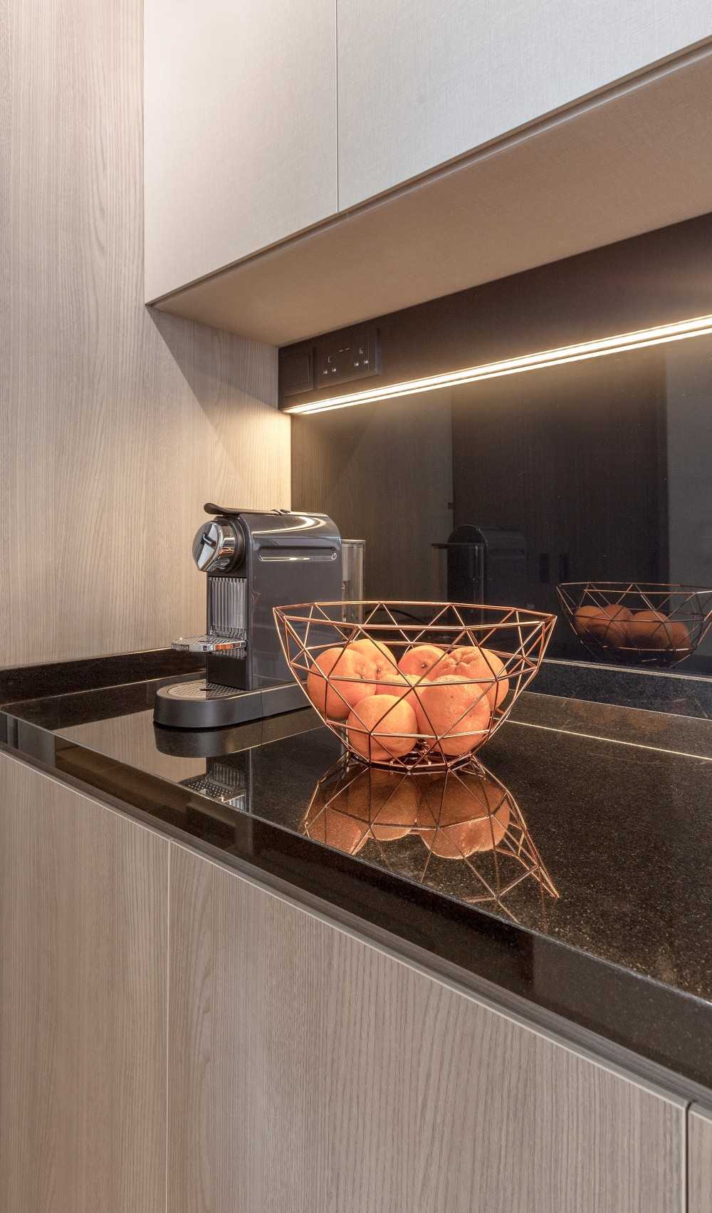 Contemporary Pantry with Tableware and Kitchen Accessories