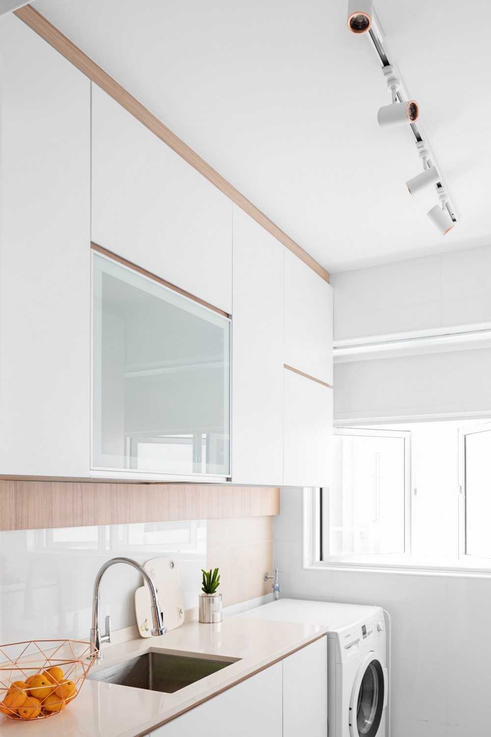 Scandinavian Kitchen with Kitchen Window and Kitchen Accessories