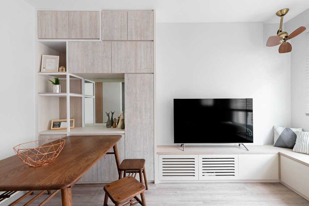 Scandinavian Living Room with Settee and Sofa