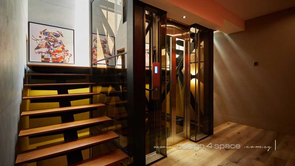 Modern Entryway with Mirror and Small Storage