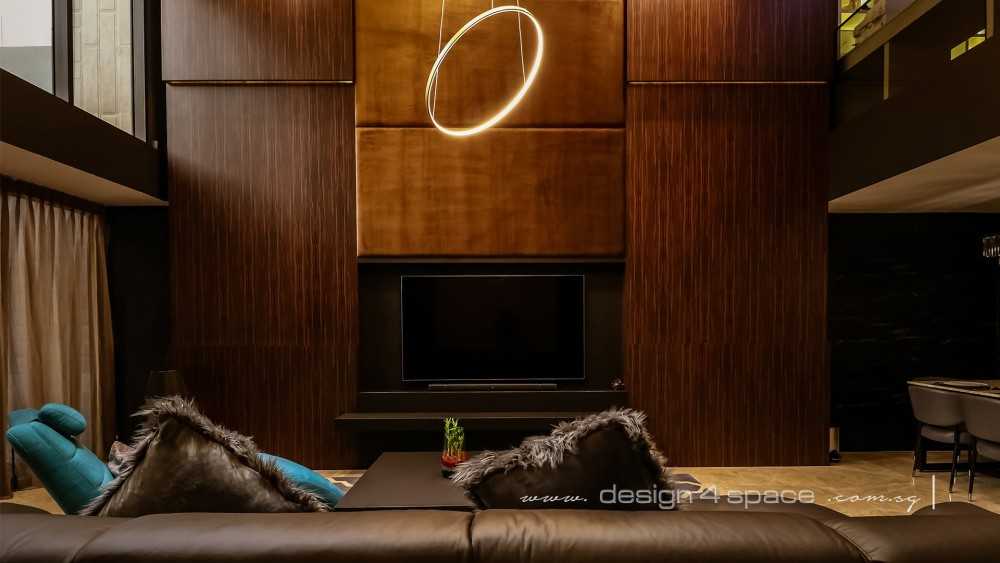 Modern Living Room with Sofa and Side Table