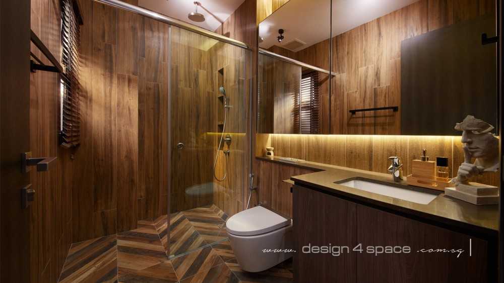 Modern Bathroom with Shower Screen and Laundry Baskets