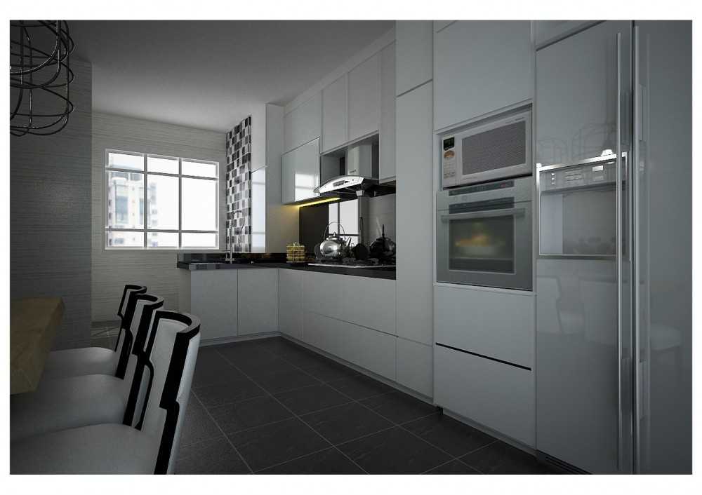 Contemporary Kitchen with Kitchen Backsplash and Kitchen Cabinets