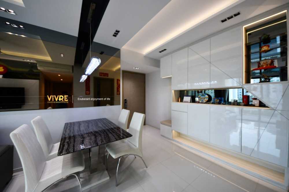 Modern Dining Room with Drop Light and Cove Lighting
