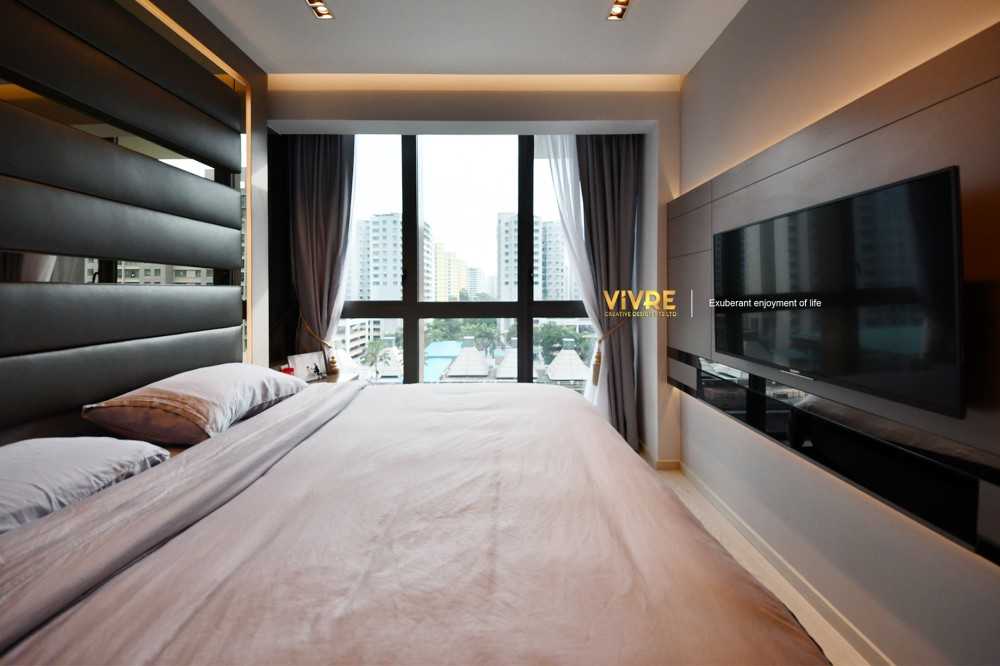 Modern Bedroom with Cove Lighting and Drop Ceiling